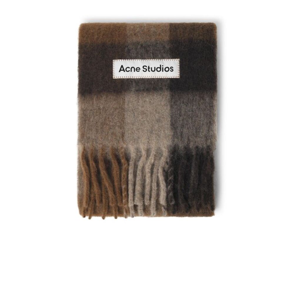 Acne Studios Brown Alpaca And Mohair Blend Scarf Women